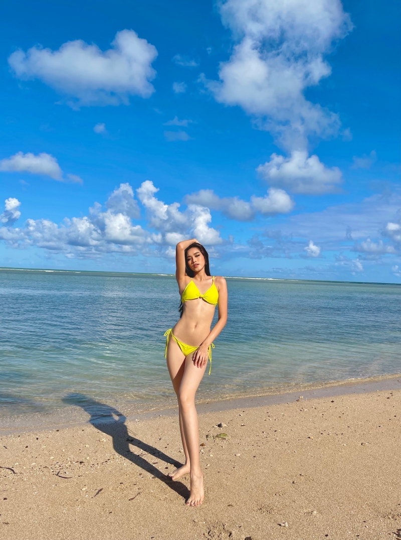 Đỗ Hà diện bikini siêu mỏng, ‘đốt mắt’ người hâm mộ với 3 vòng ‘bốc lửa’ khi thả dáng tại bãi biển Puerto Rico - Ảnh 6